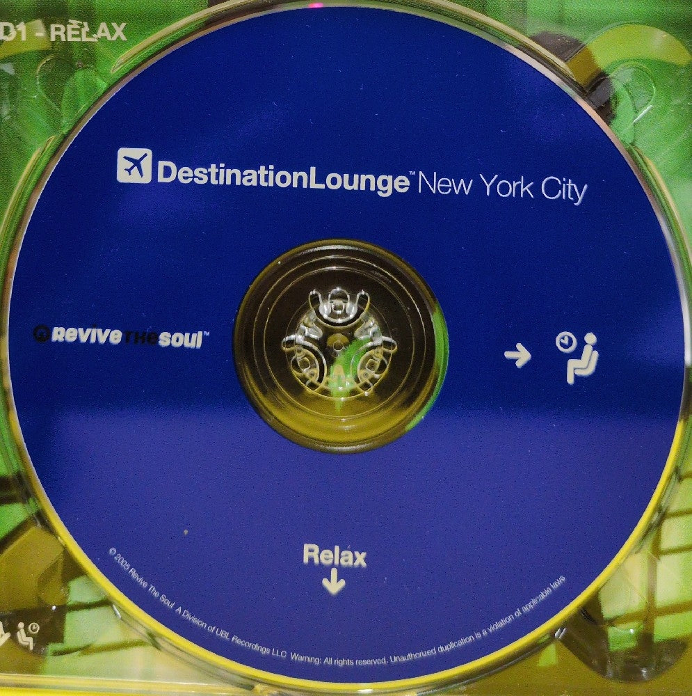 Various - Destination Lounge - New York City - 2005 - RTS 115 - Used - EX - CDs - 2xCD/1xDVD Set