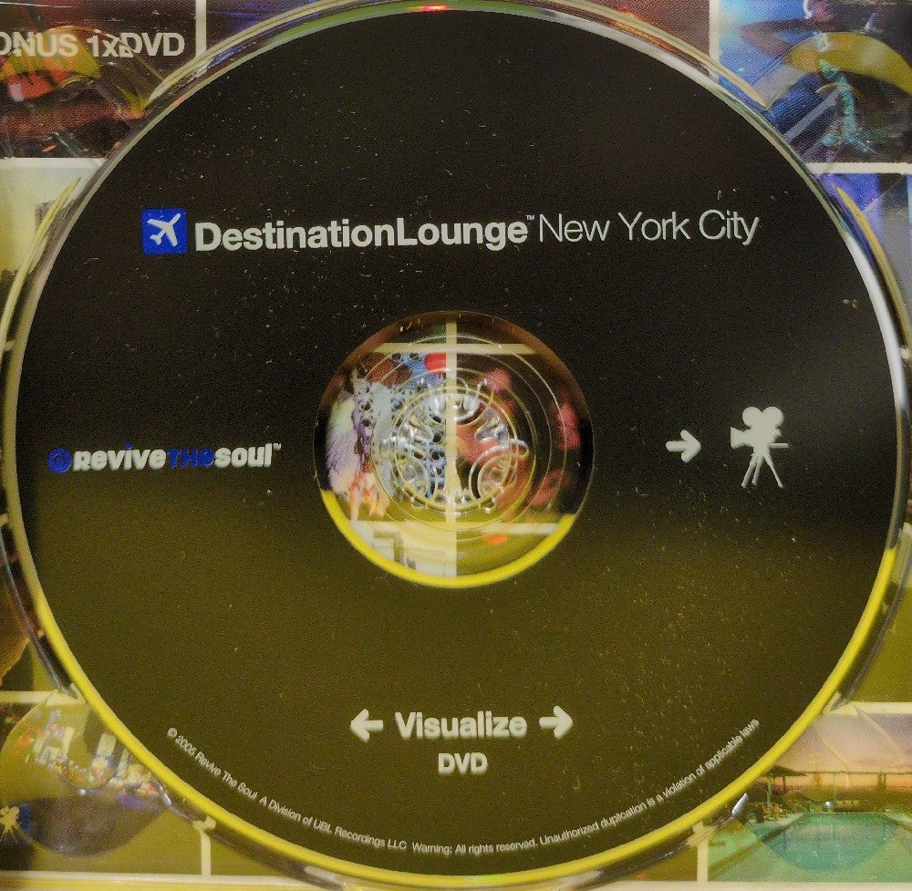 Various - Destination Lounge - New York City - 2005 - RTS 115 - Used - EX - CDs - 2xCD/1xDVD Set
