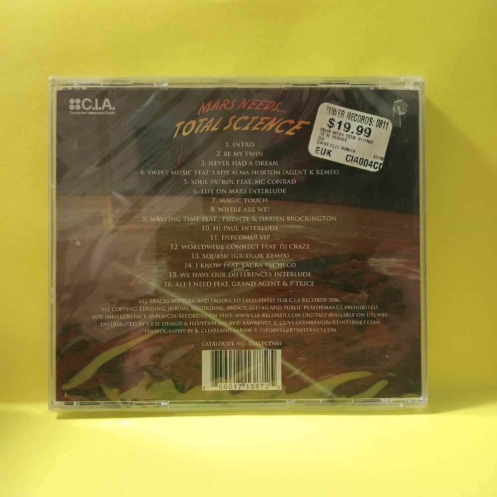 Total Science - Mars Needs... Total Science - 2006 - CIALPCD004 - New - Sealed - CDs