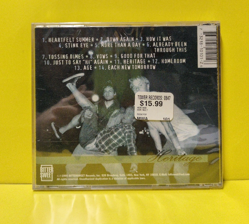Her Fault - Heritage - 1995 - BSR101 - New - Sealed - CDs
