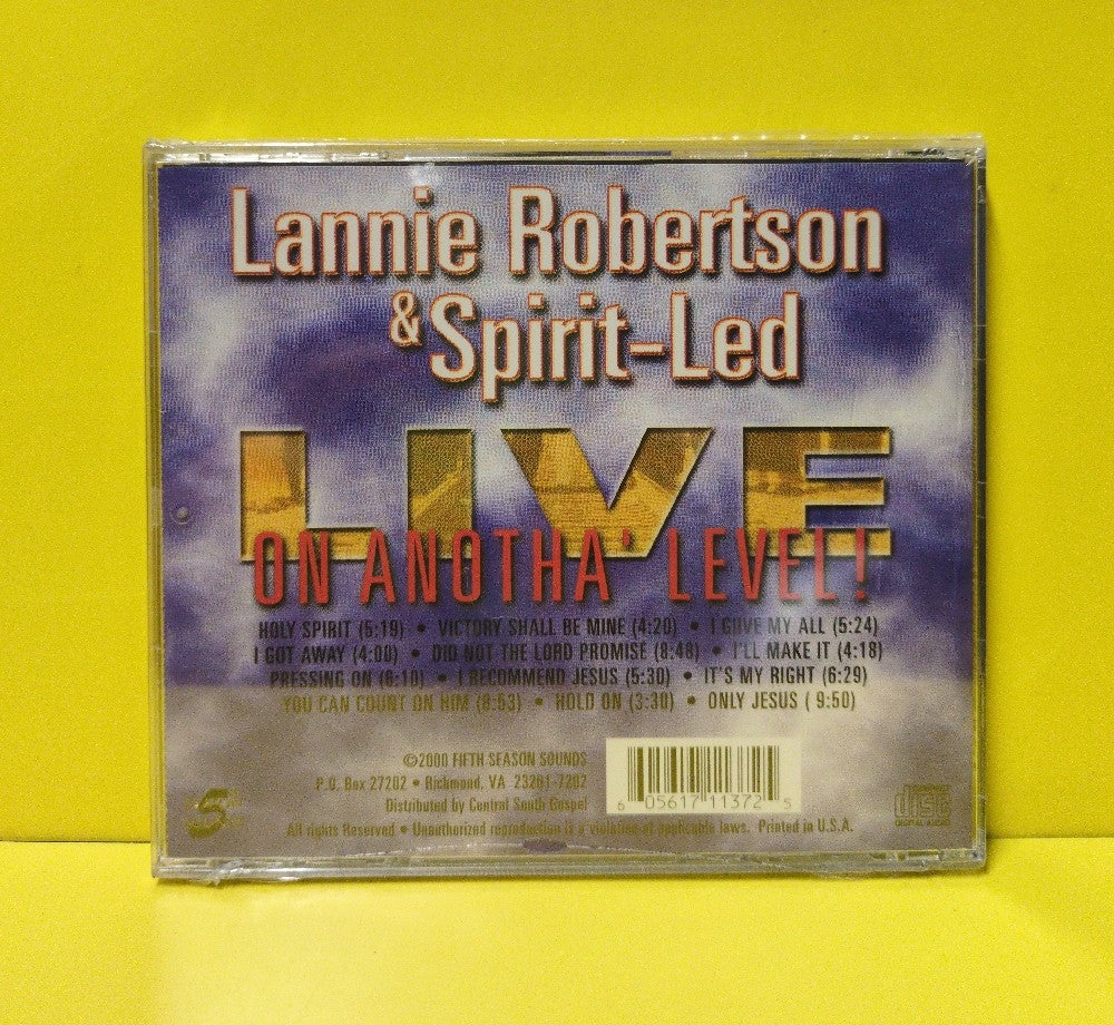 Lannie Robertson & Spirit-Led - On Anotha' Level! Live - 2000 - New - Sealed - CDs