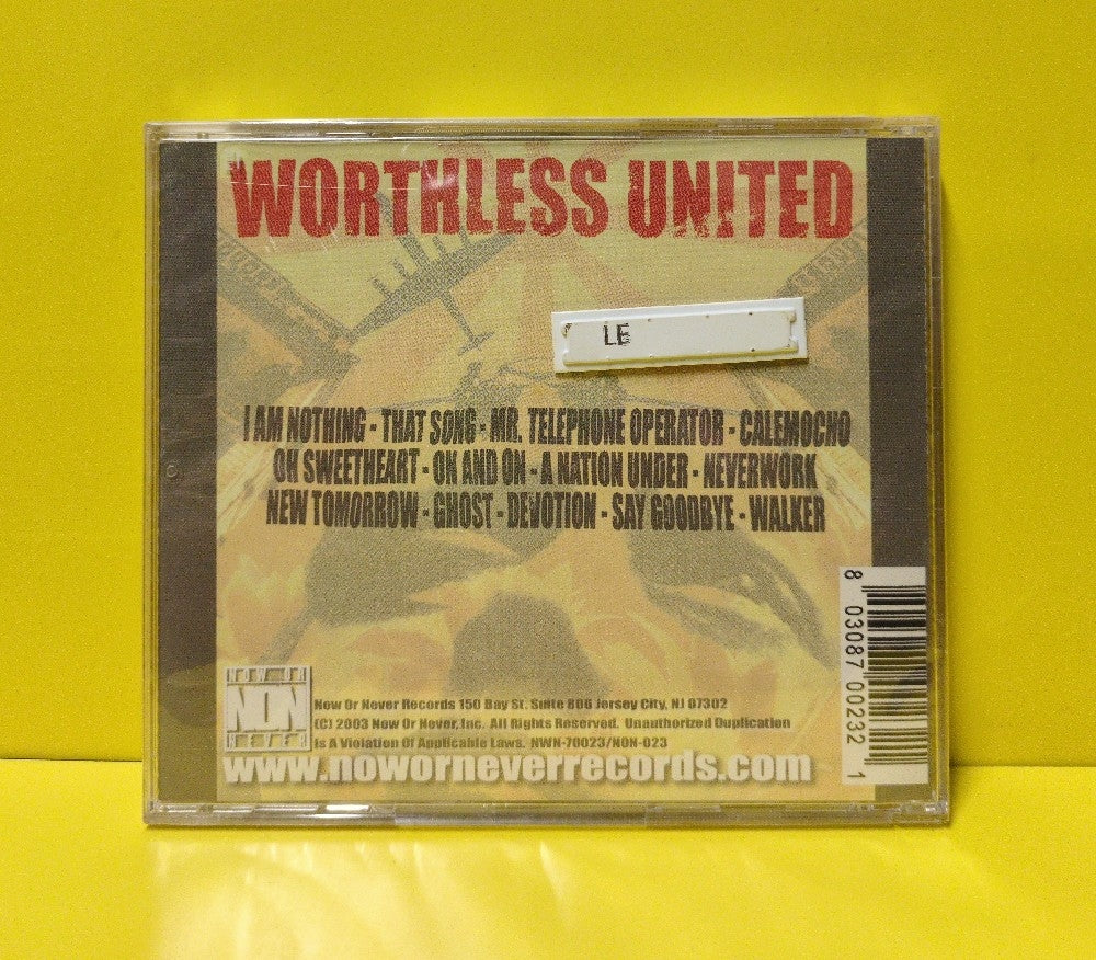 Worthless United - A Nation Under - 2003 - NON-023 - New - Sealed - CDs