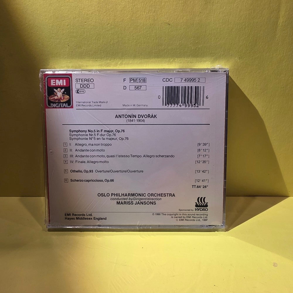 Dvořák - Oslo Philharmonic Orchestra, Mariss Jansons - 1990 - CDC 7 49995 2 - New - Sealed - CDs