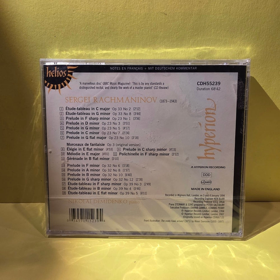 Demidenko Plays Rachmaninov  - Preludes, Études-Tableaux, Morceaux - 2007 - CDH55239 - New - Sealed - CDs