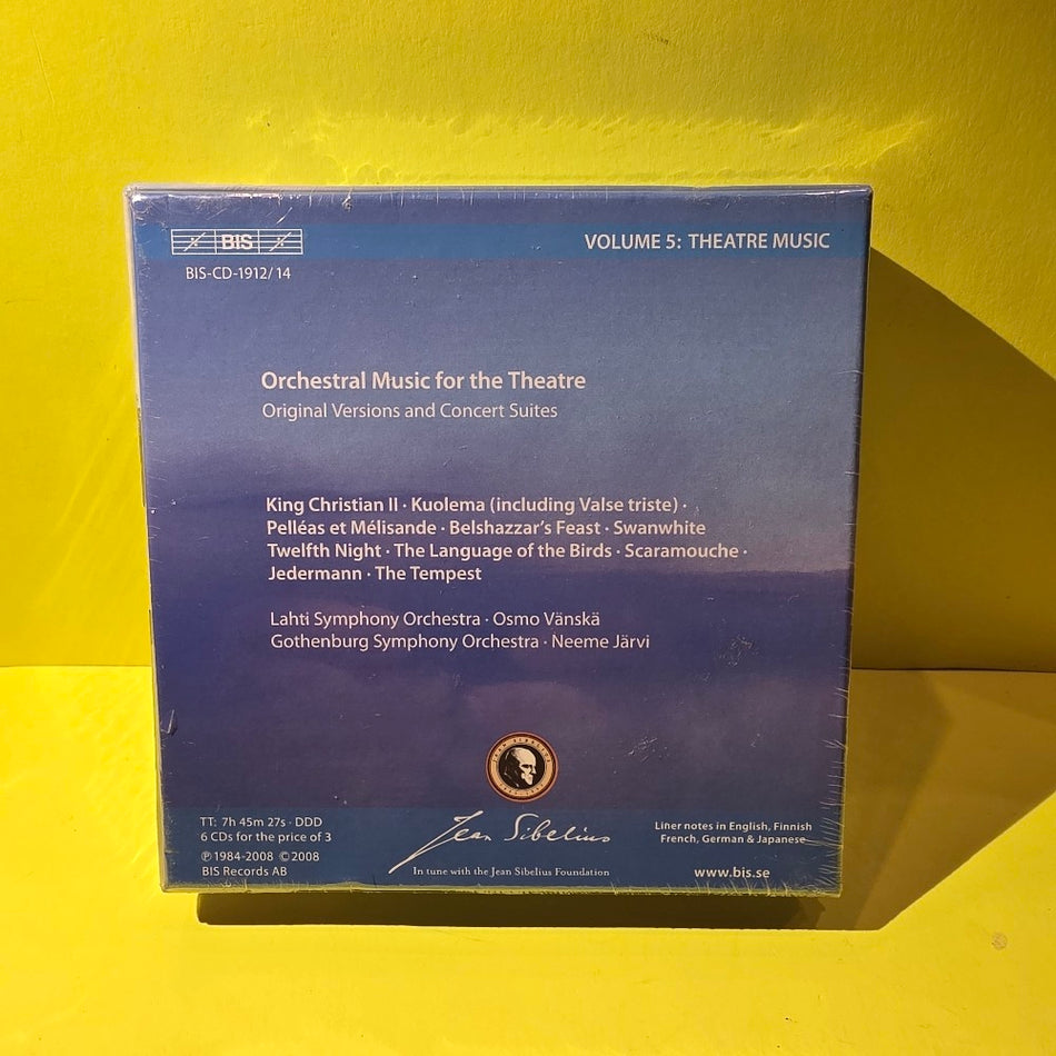 Sibelius - Theatre Music - 2008 - BIS-CD-1912/14 - New - Sealed - CDs