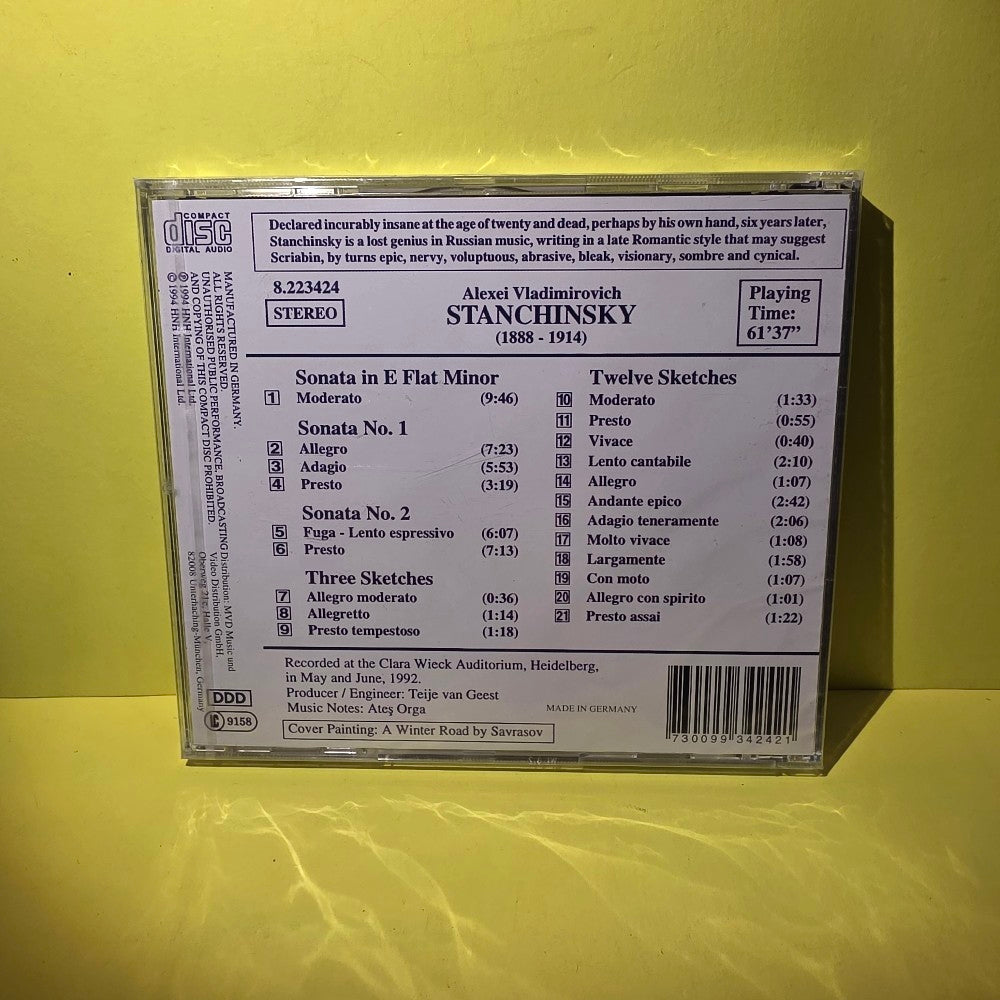 Alexei Vladimirovich Stanchinsky - Daniel Blumenthal - 1994 - 8.223424 - New - Sealed - CDs