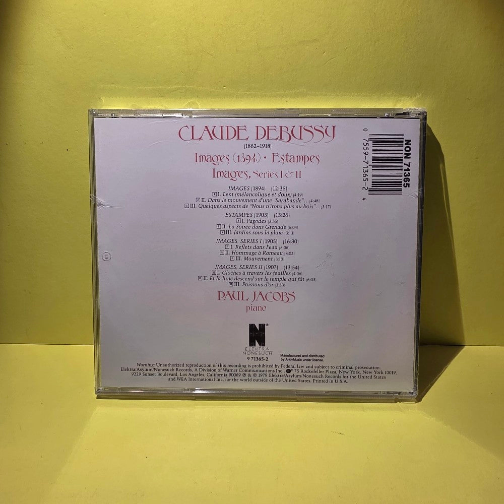 Claude Debussy, Paul Jacobs  - Images / Estampes - 1992 - H-71365 - New - Sealed - CDs