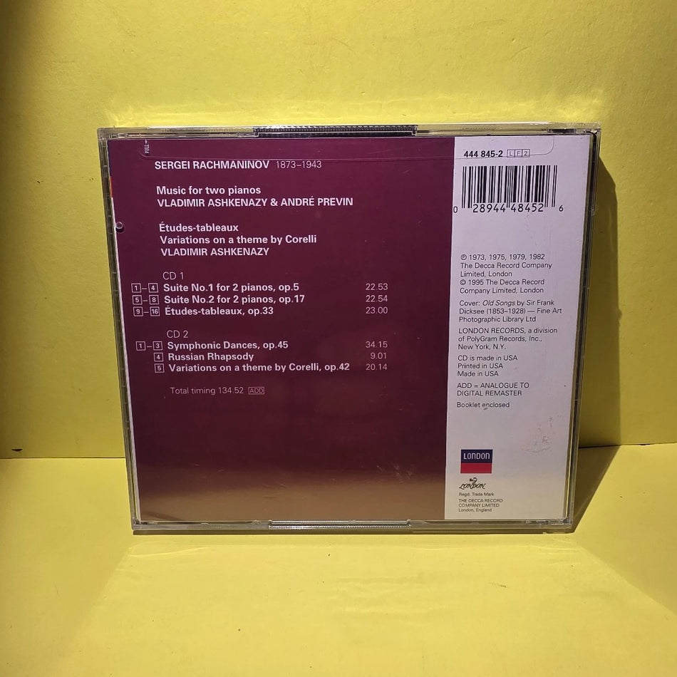 Rachmaninov - Vladimir Ashkenazy / André Previn - 1995 - 444 845-2 - New - Sealed - CDs