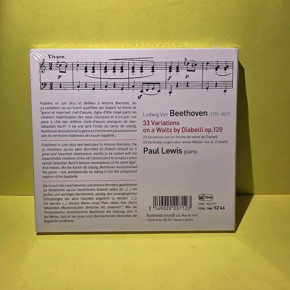 Beethoven - Paul Lewis  - 2011 - HMC 902071 - New - Sealed - CDs