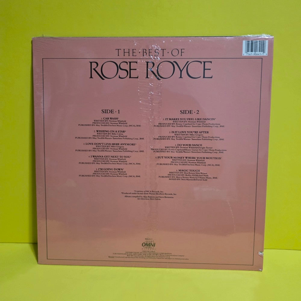 Rose Royce - The Best Of Rose Royce - 1987 - 90641-1 - New - Sealed - Vinyl