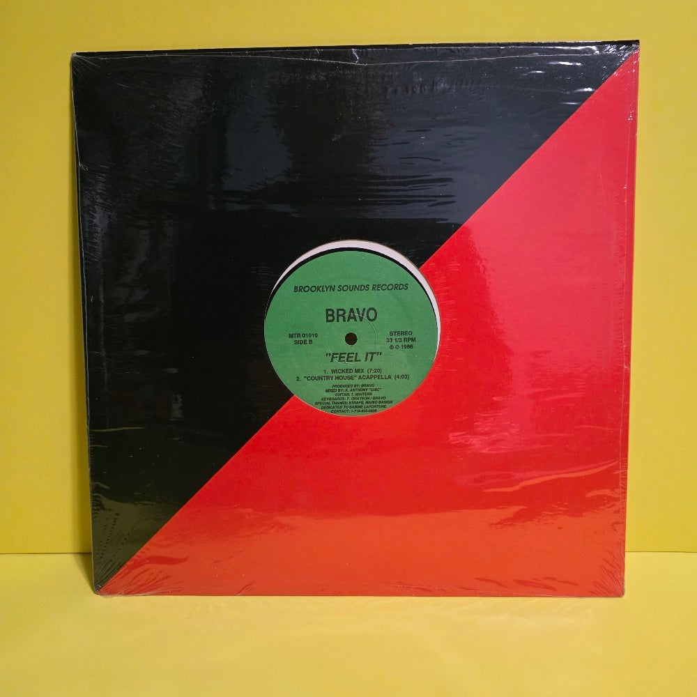 Bravo - Feel It / EX In Shrink  - 1988 - MTR 01010 - Used - EX - Vinyl