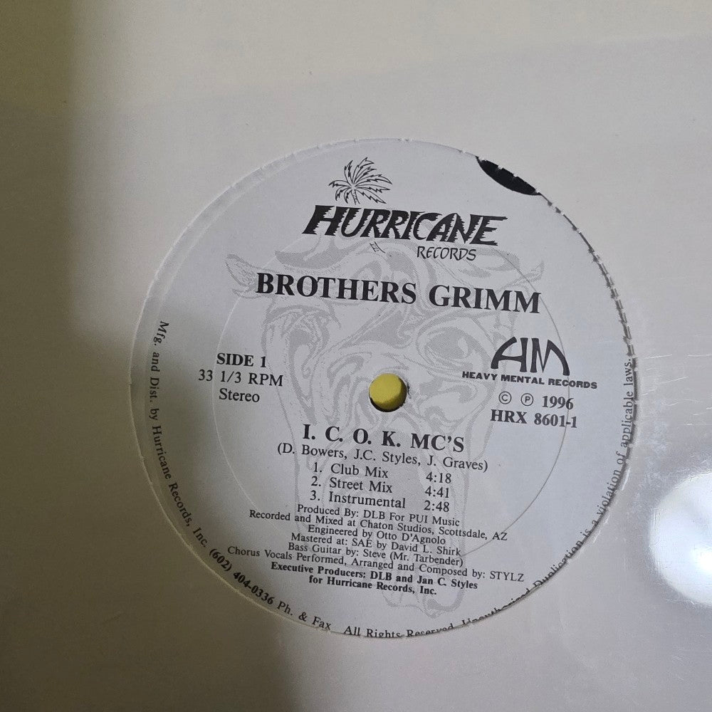 Brother Grimm - I.C.O.K. Mc's / In N Out - 1996 - HRX 8601-1 - New - Sealed - Vinyl