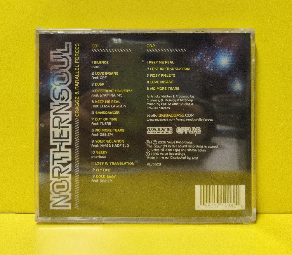 Craggz & Parallel Forces - Northern Soul - 2006 - VLV06CD - New - Sealed - CDs - 2xCD