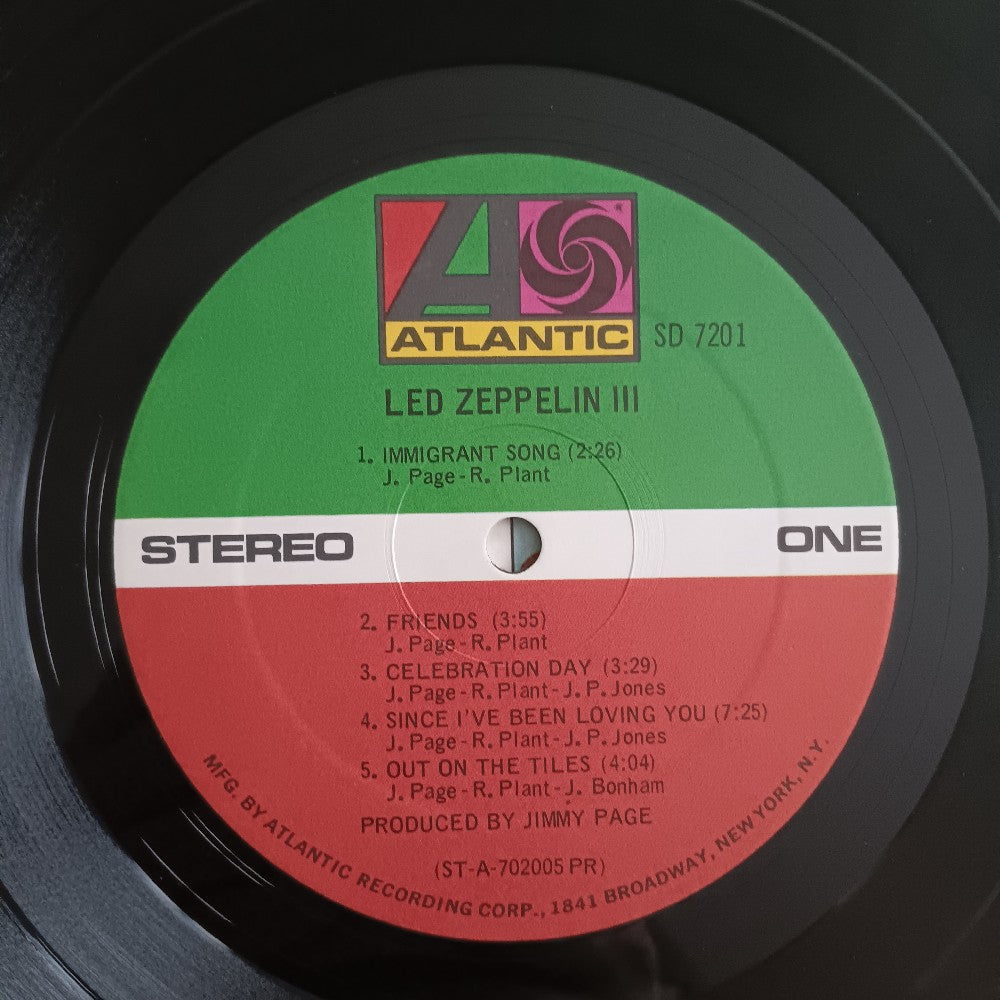 Led Zeppelin - III OG PR Presswell - 1970 - SD 7201 - Used - VG++ - Vinyl