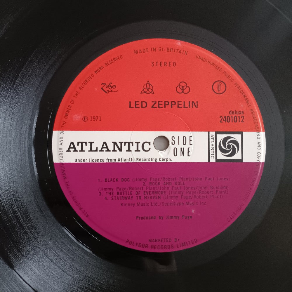 Led Zeppelin - IV / Untitled UK Version 8 - 1971 - 2401012 - Used - VG++ - Vinyl