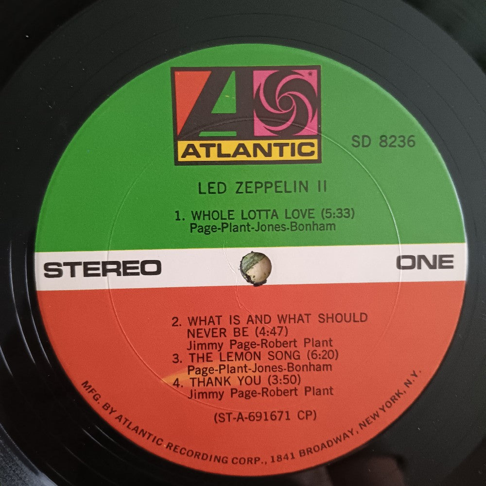 Led Zeppelin - II CP Broadway - 1969 - SD 8236 - Used - VG++ - Vinyl