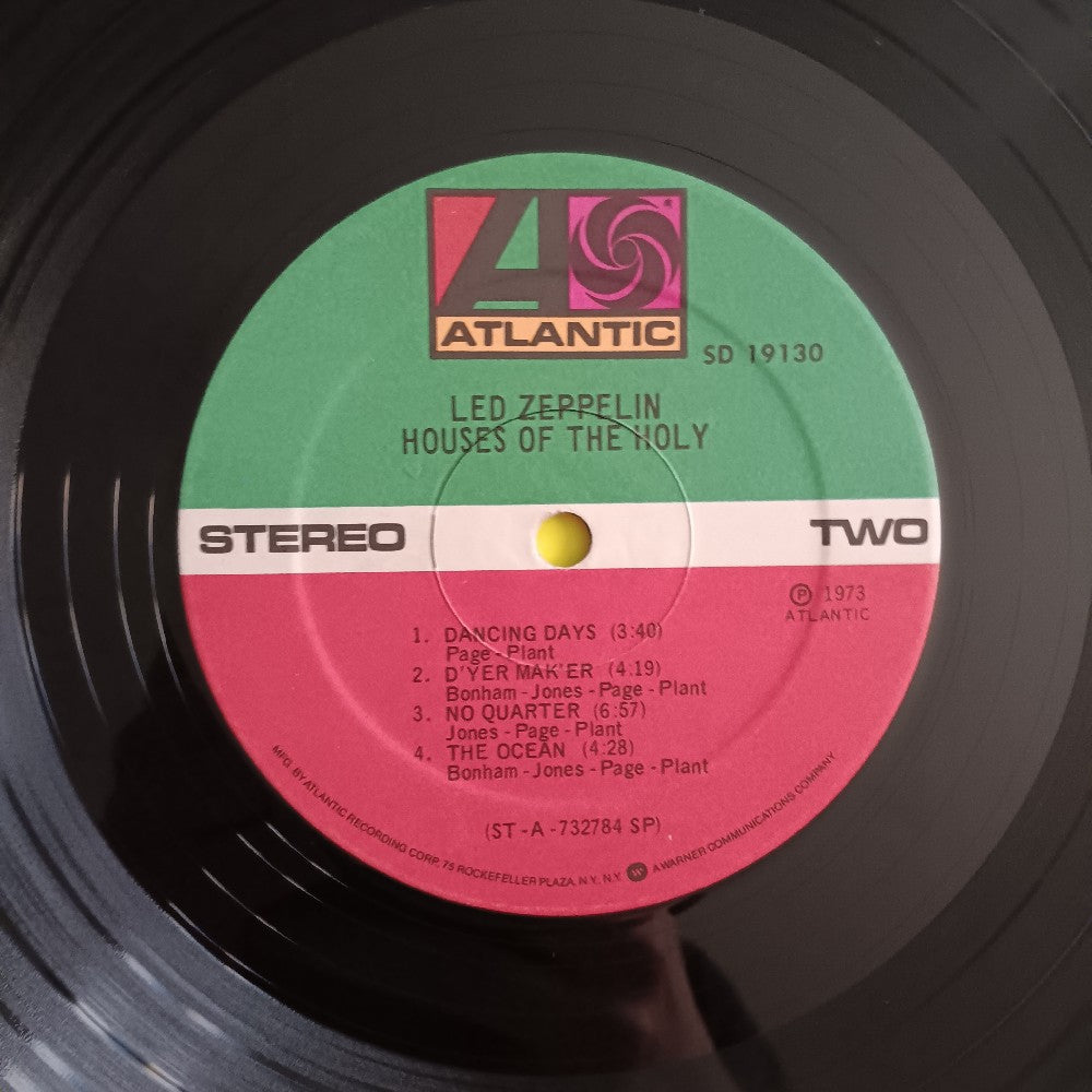Led Zeppelin - Houses Of The Holy RL Sterling SP - 1977 - SD 19130 - Used - VG++ - Vinyl