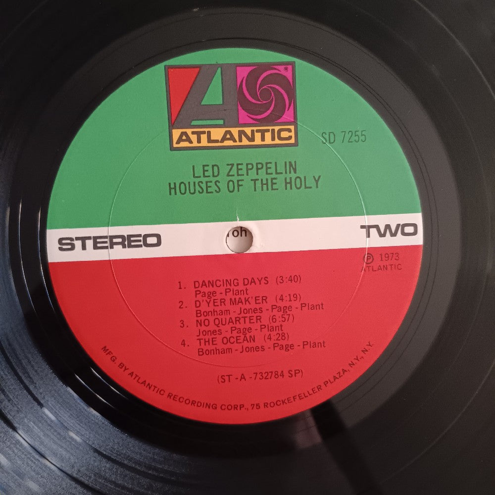 Led Zeppelin - Houses Of The Holy RL Sterling SP - 1974 - SD 7255 - Used - VG++ - Vinyl