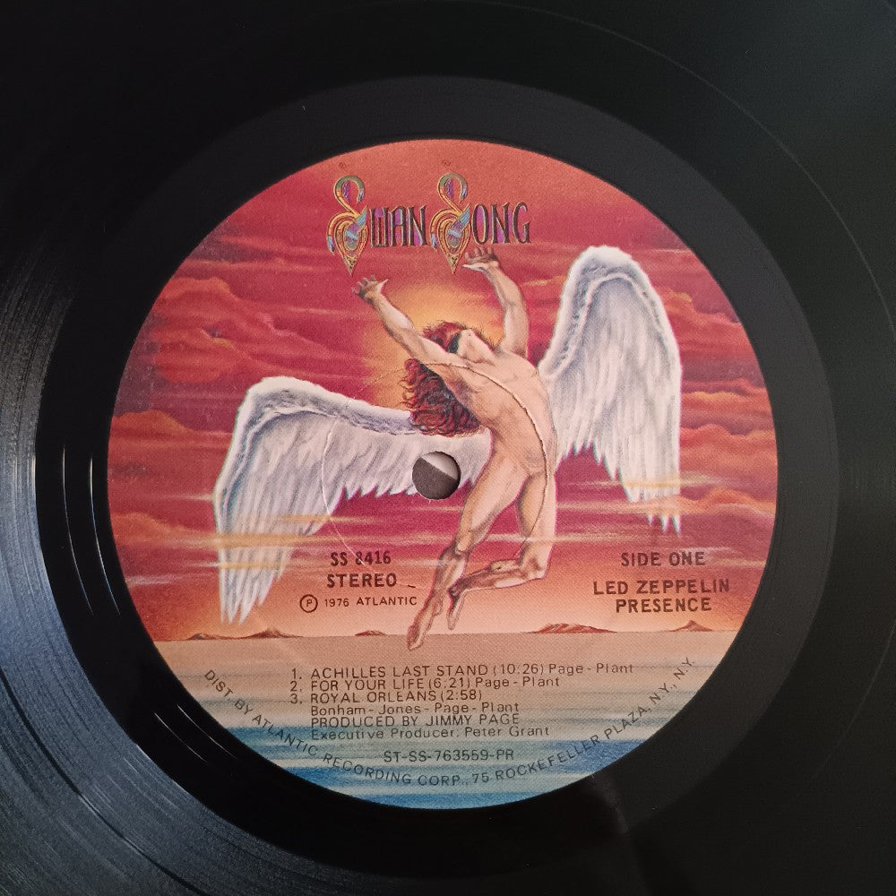 Led Zeppelin - Presence OG Embossed PR Presswell - 1976 - SS 8416 - Used - VG++ - Vinyl