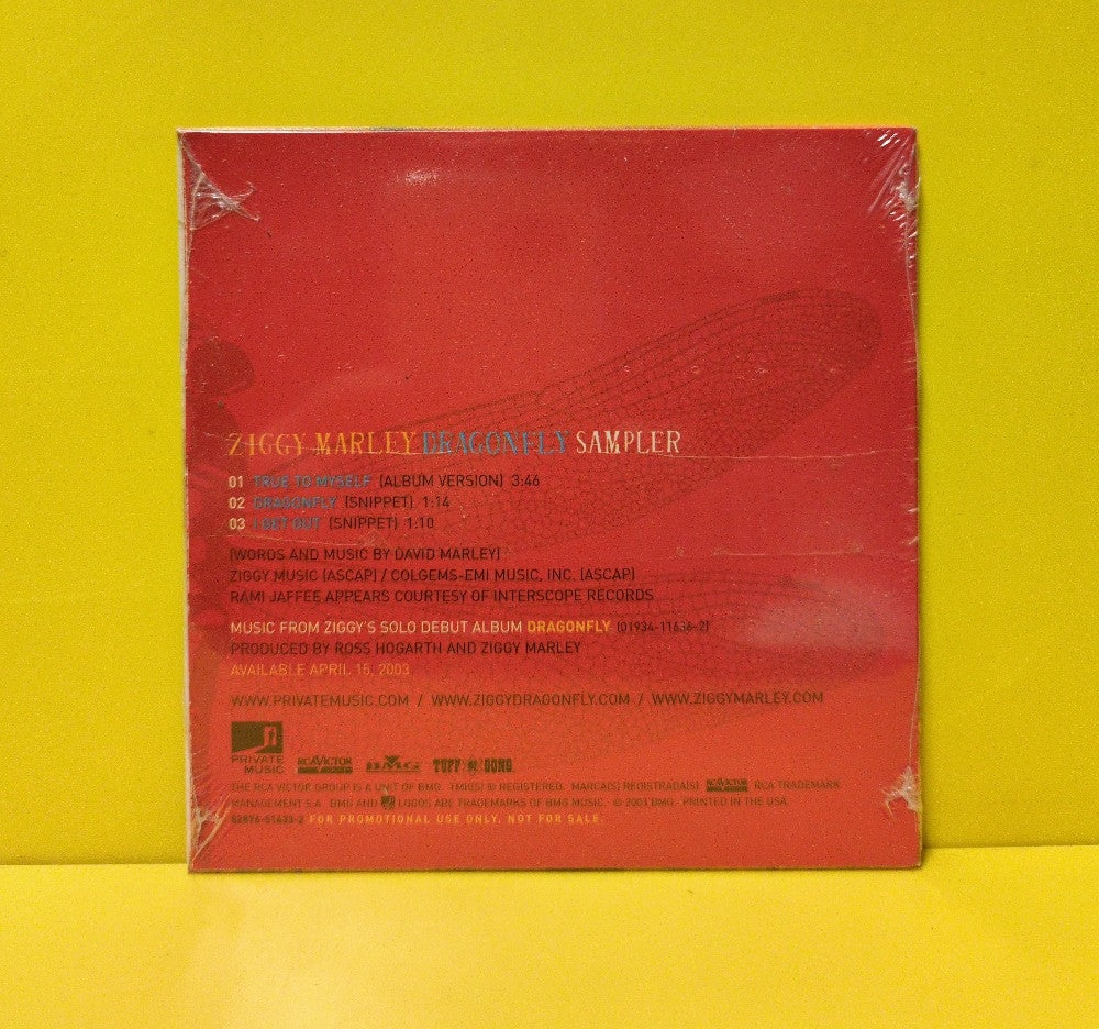 Ziggy Marley - Dragonfly - Sampler - 2003 - 82876-51433-2 - New - Sealed - CDs - Promo - Cardboard Sleeve