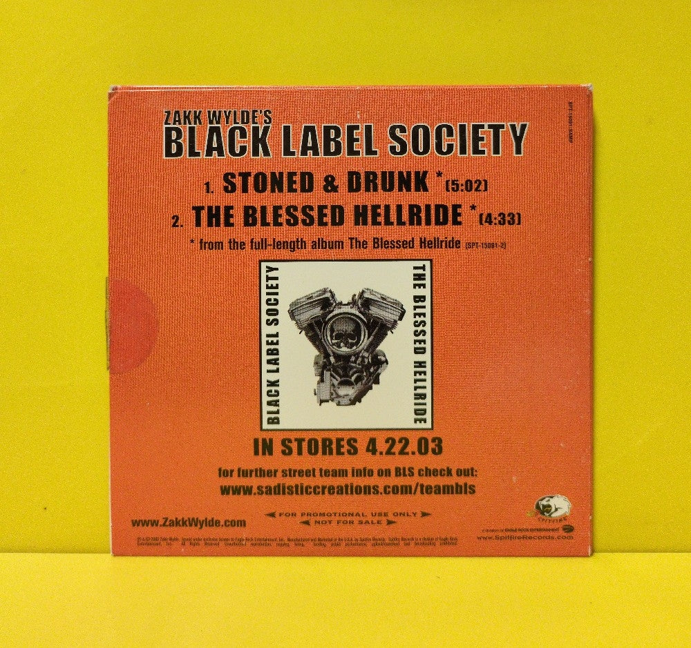 Black Label Society - The Blessed Hellride Sampler - 2003 - SPT-15091-SAMP - Used - EX - CDs - Promo