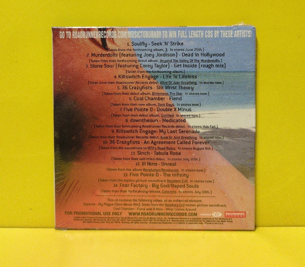 Various - Music To Burn By - 2002 - RDRR 10029-2 - New - Sealed - CDs - Promo - Enhanced