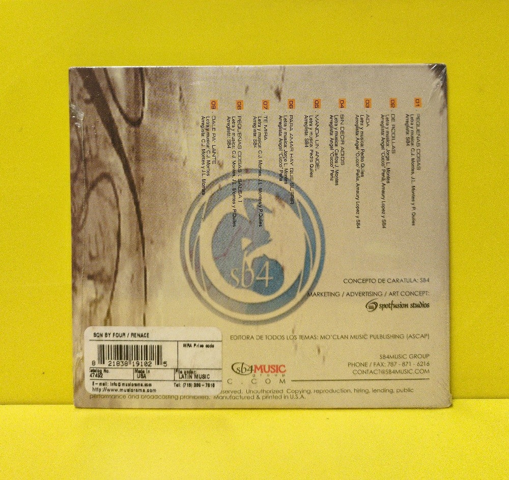 Son By Four - Renace - 2003 - 03117011 - New - Sealed - CDs - Cardboard Sleeve