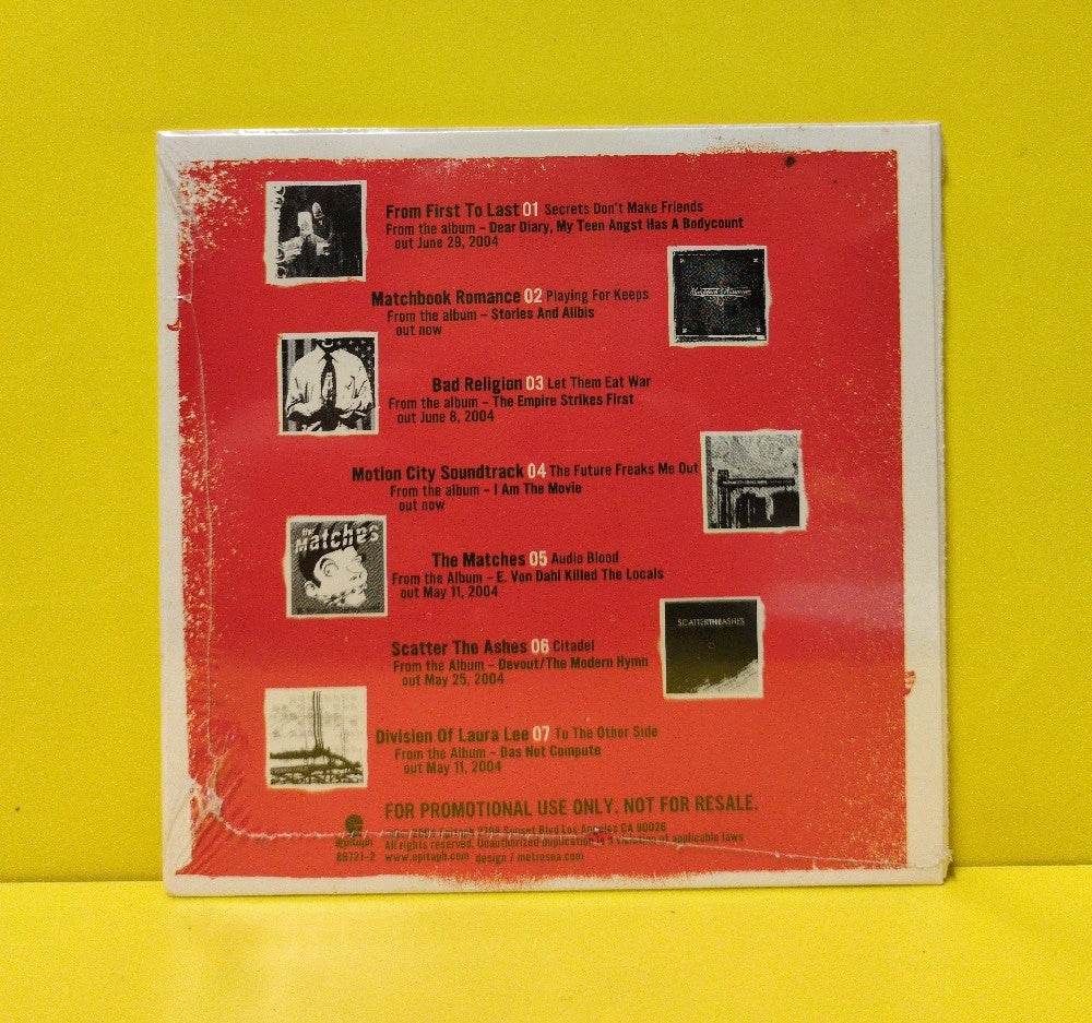 Various - Epitaph - The Future Freaks Me Out - 2004 - 86721-2 - New - Sealed - CDs - Sampler - Promo - Cardboard Sleeve