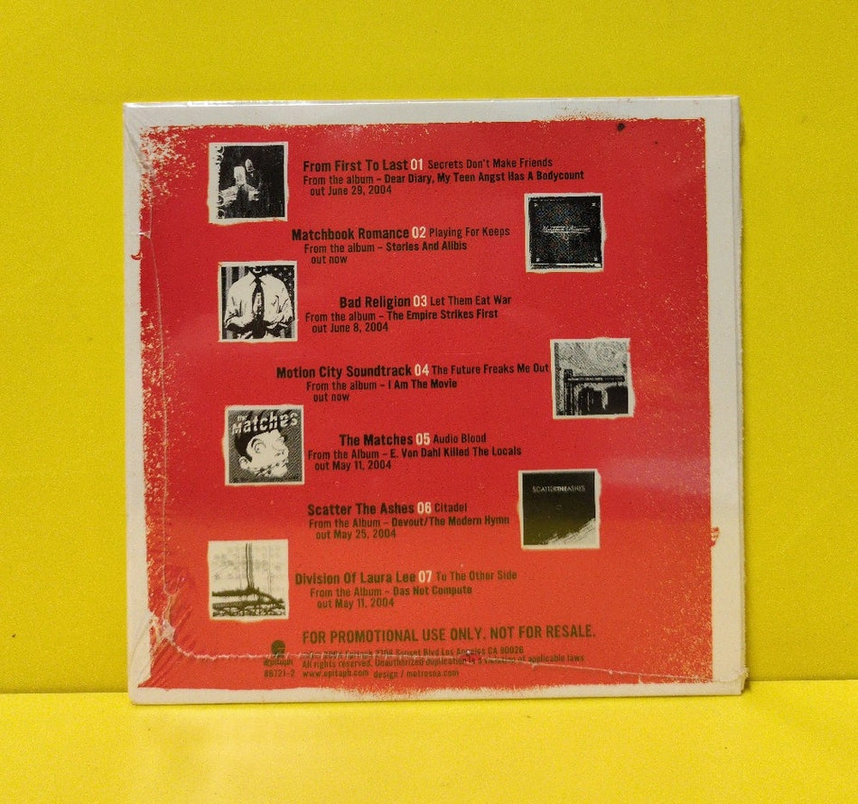 Various - Epitaph - The Future Freaks Me Out - 2004 - 86721-2 - New - Sealed - CDs - Sampler - Promo - Cardboard Sleeve