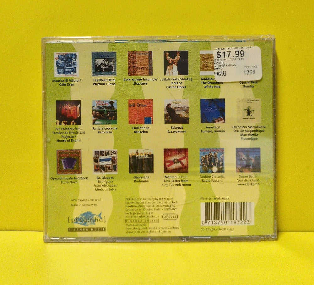 Various - The Piranha Allstars! Travel With Your Ears! - CD-PIR1366 - New - Sealed - CDs - Germany Import