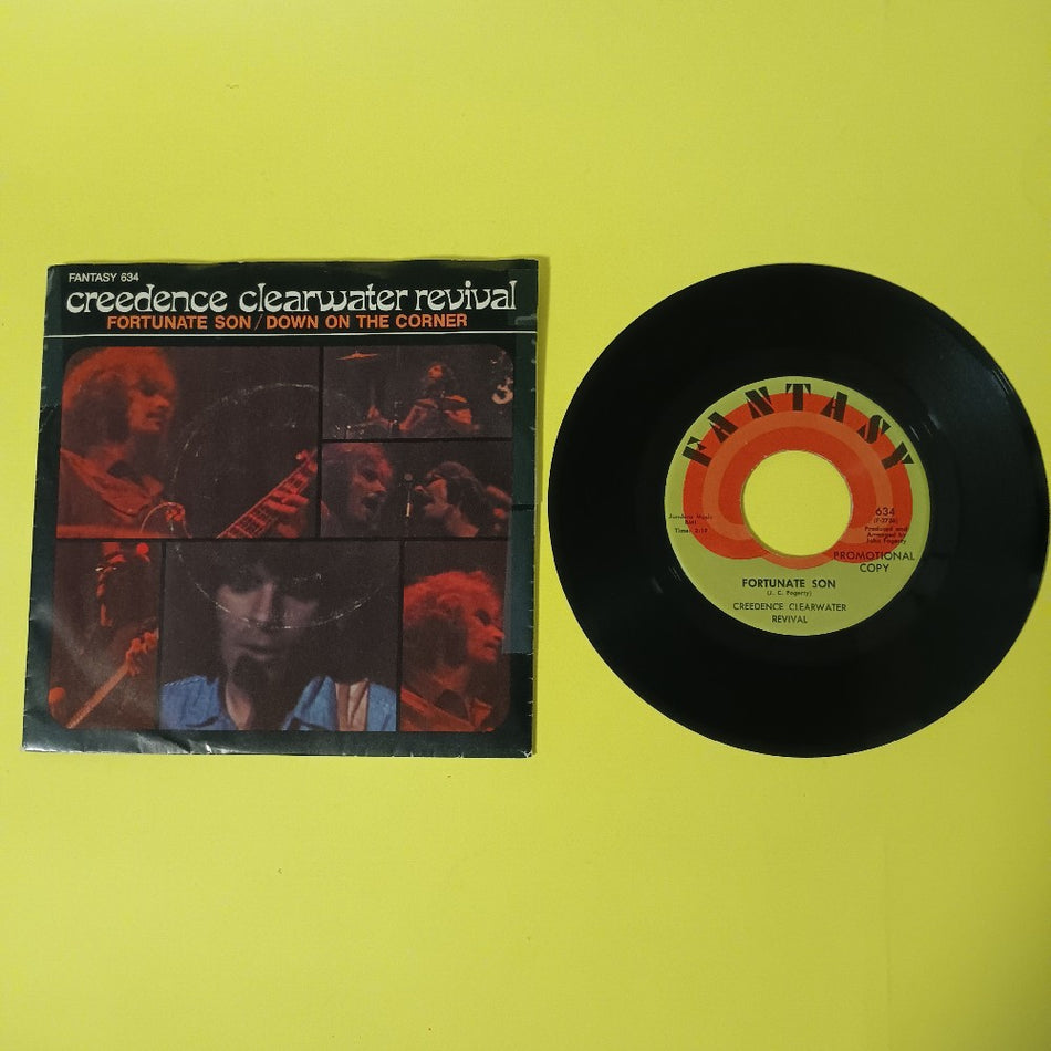 Creedence Clearwater Revival - Fortunate Son 7" 45 PROMO - 1969 - Fantasy 634 - Used - VG++ - Vinyl