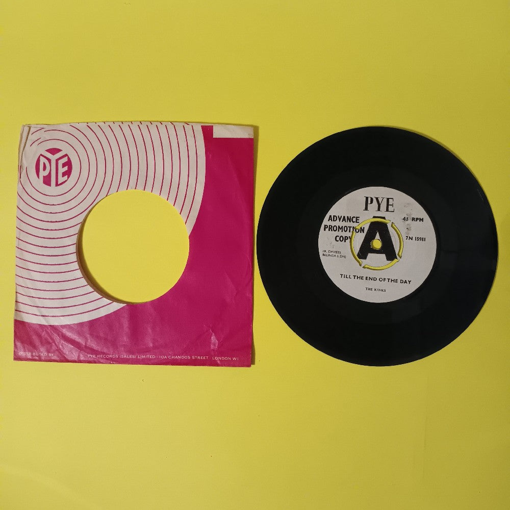 The Kinks - Till The End Of The Day UK 7" 45 PROMO - 1965 - 7N 15981 - Used - VG+ - Vinyl