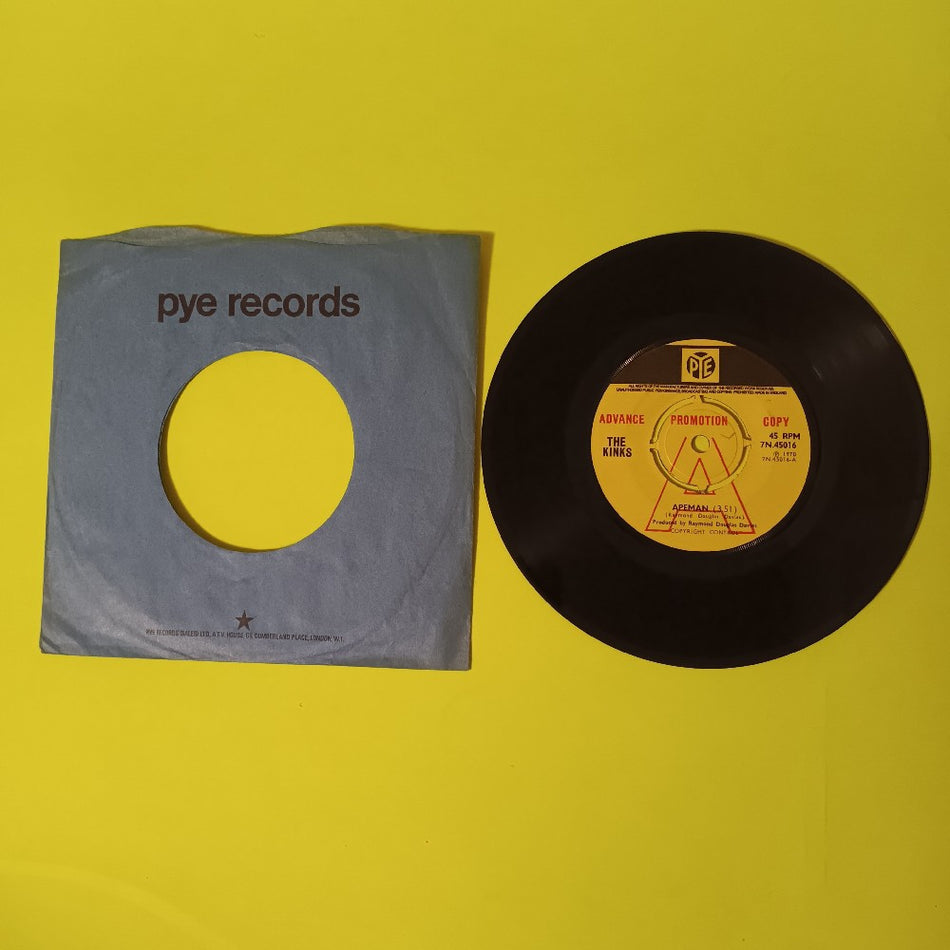 The Kinks - Apeman / Rats UK 7" 45 PROMO - 1970 - 7N.45016 - Used - EX - Vinyl