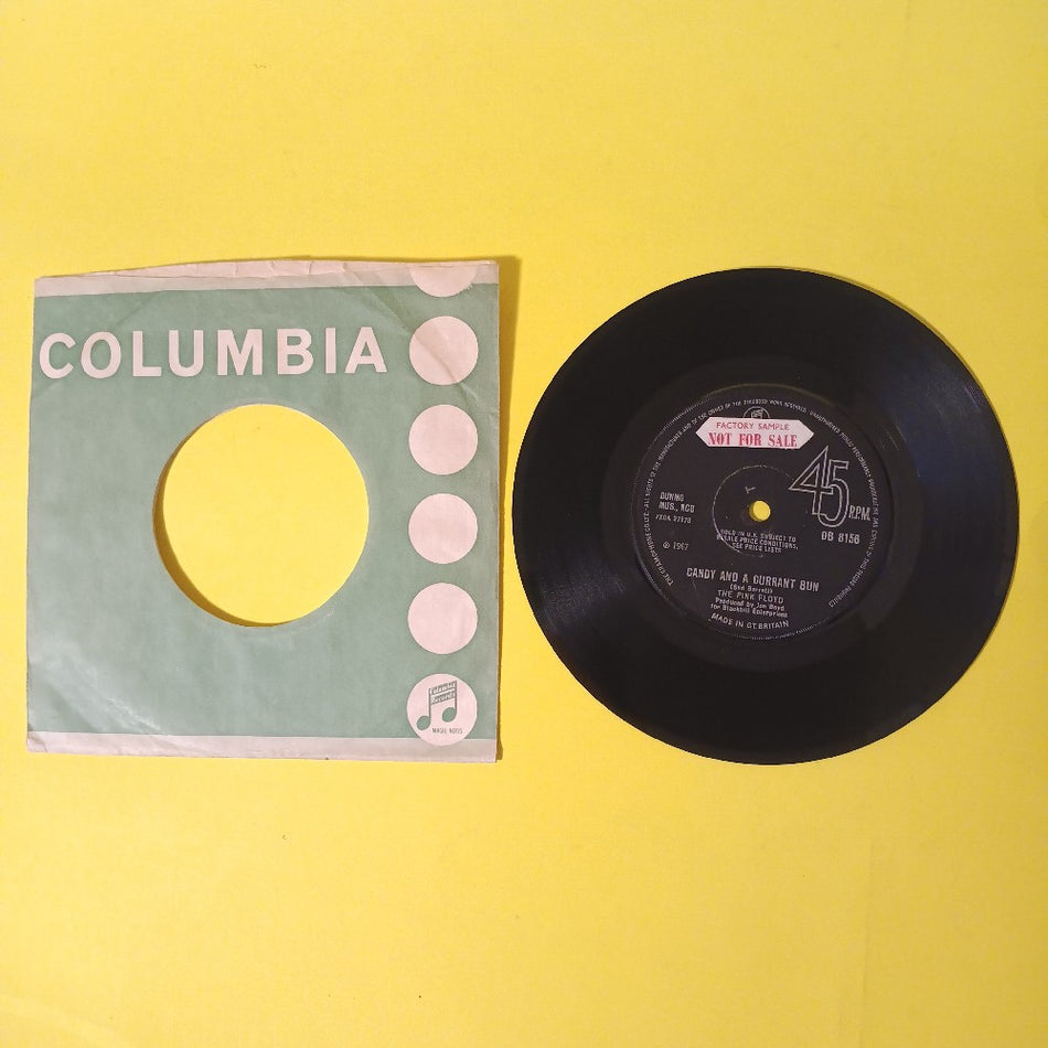 The Pink Floyd - Arnold Layne UK 7" 45 PROMO - 1967 - DB 8156 - Used - VG - Vinyl