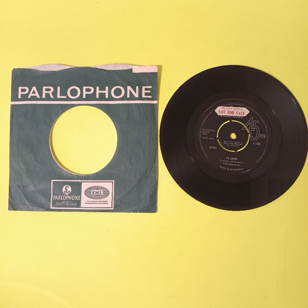 The Beatles - Help / I'm Down UK 7" 45 PROMO - 1965 - R 5305 - Used - VG+ - Vinyl