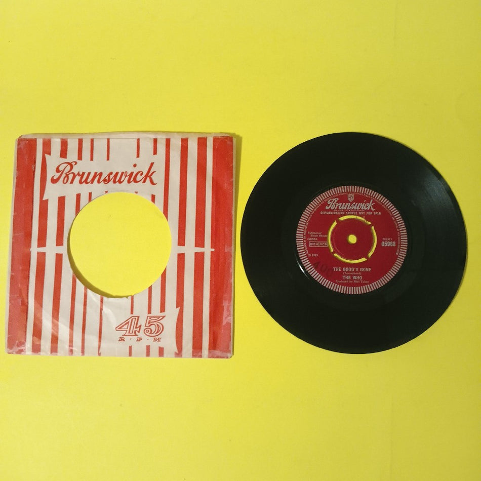 The Who - La-La-La-Lies / The Goods Gone UK 7" 45 PROMO - 1966 - 05968 - Used - VG - Vinyl