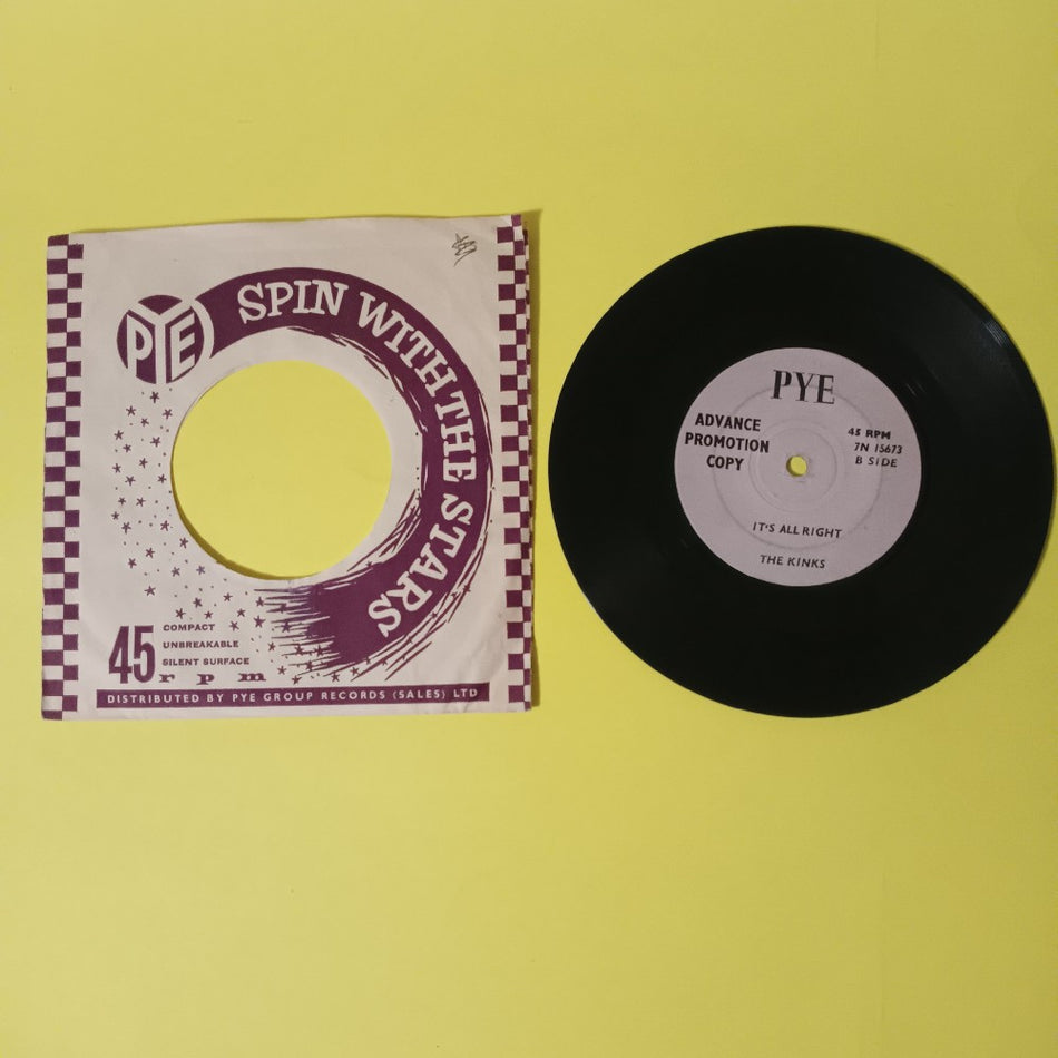 The Kinks - You Really Got Me UK 7" 45 PROMO - 1964 - 7N 15673 - Used - VG - Vinyl