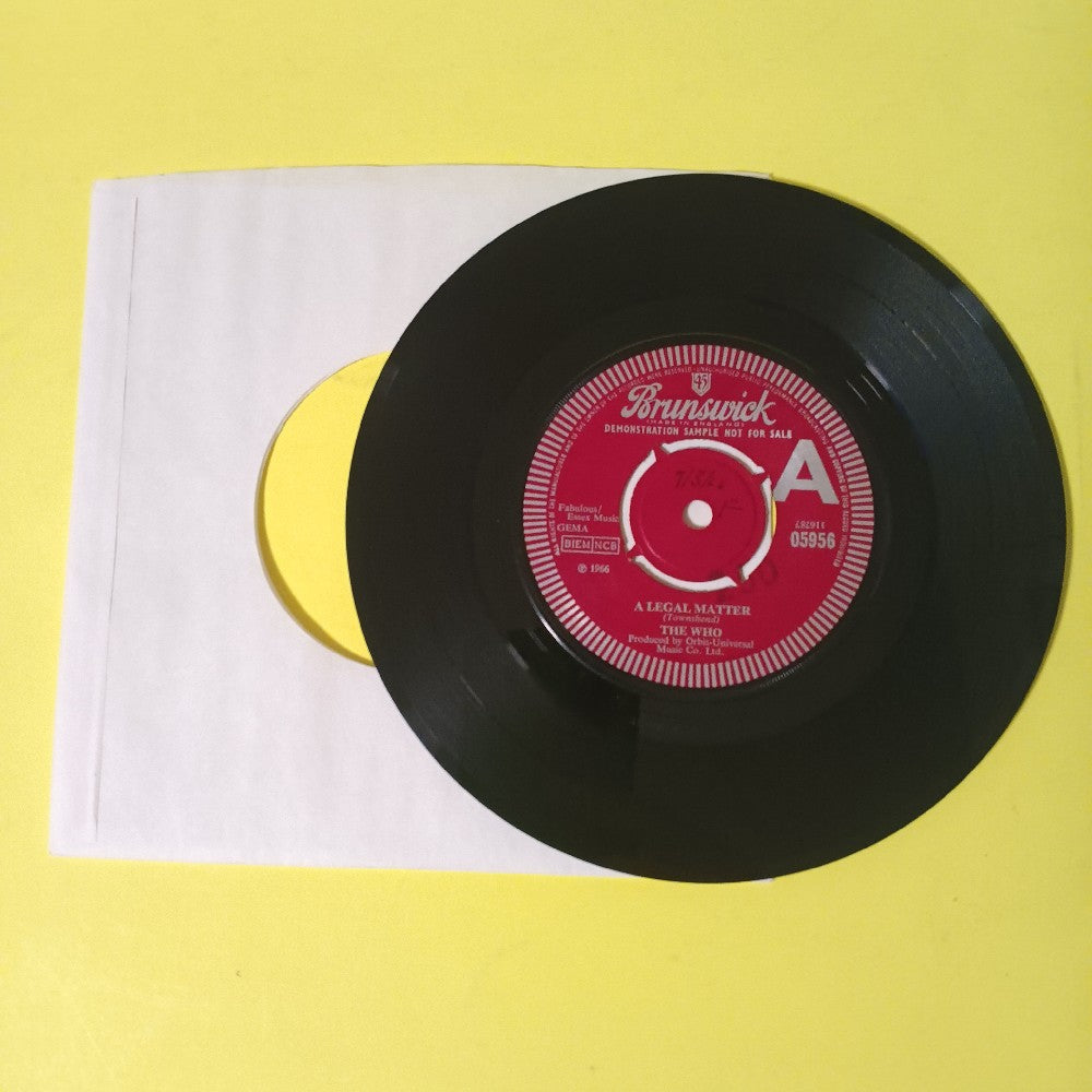 The Who - A Legal Matter UK 7" 45 PROMO - 1966 - 05956 - Used - VG++ - Vinyl