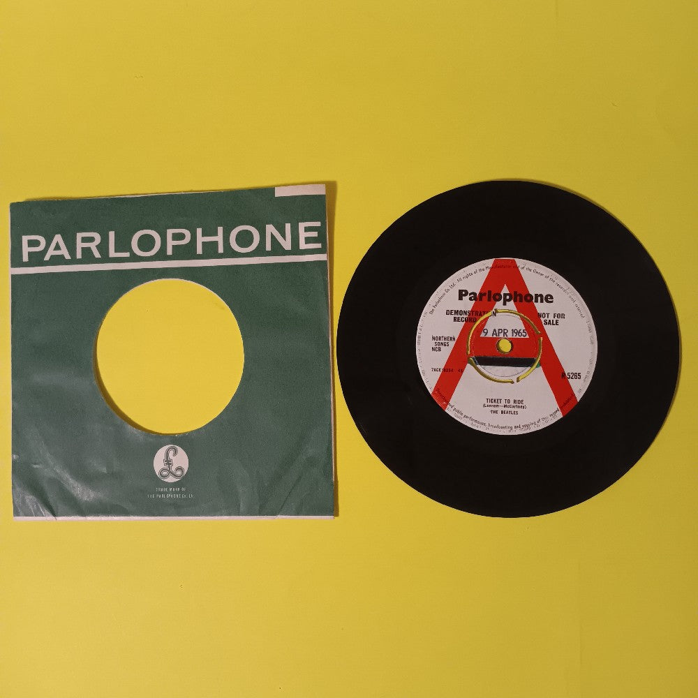 The Beatles - Ticket To Ride UK 7" 45 PROMO - 1965 - R 5265 - Used - VG++ - Vinyl