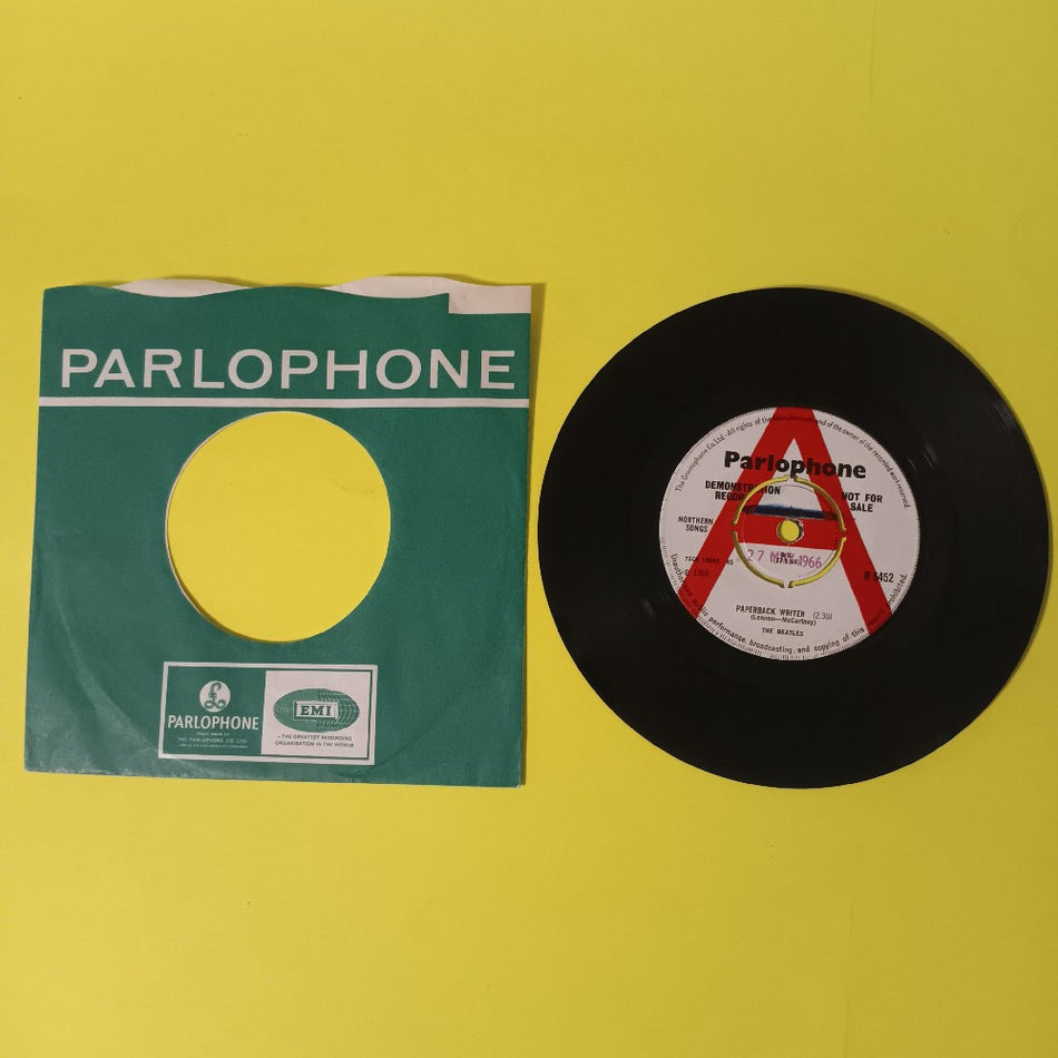 The Beatles - Paperback Writer / Rain UK 7" 45 PROMO - 1966 - R 5452 - Used - VG+ - Vinyl