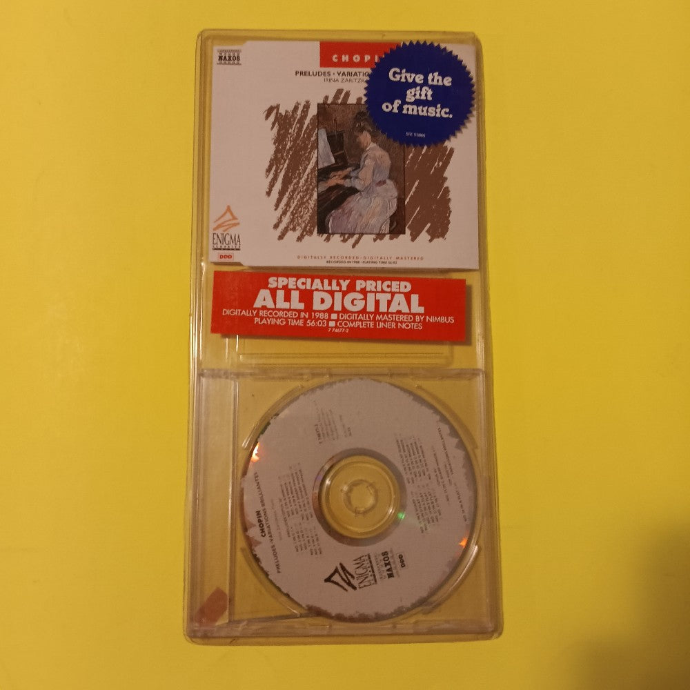 Chopin, Irina Zaritzkaya - Preludes Variations Brilliantes Long Box Packaging Slim CD - 1989 - 7 74677-2 - New - Sealed - CDs