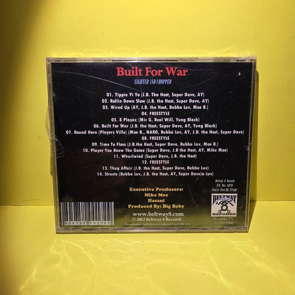 Beltway 8 - Built For War  ( Eighted And Chopped ) - 2002 - New - Sealed - CDs