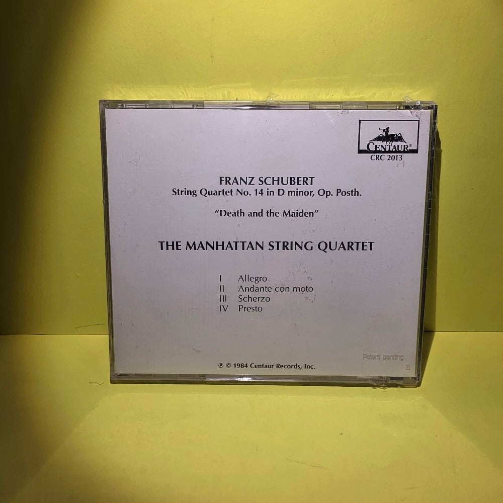 Franz Schubert / The Manhattan String Quartet  - Death And The Maiden - 1984 - CRC 2013 - New - Sealed - CDs