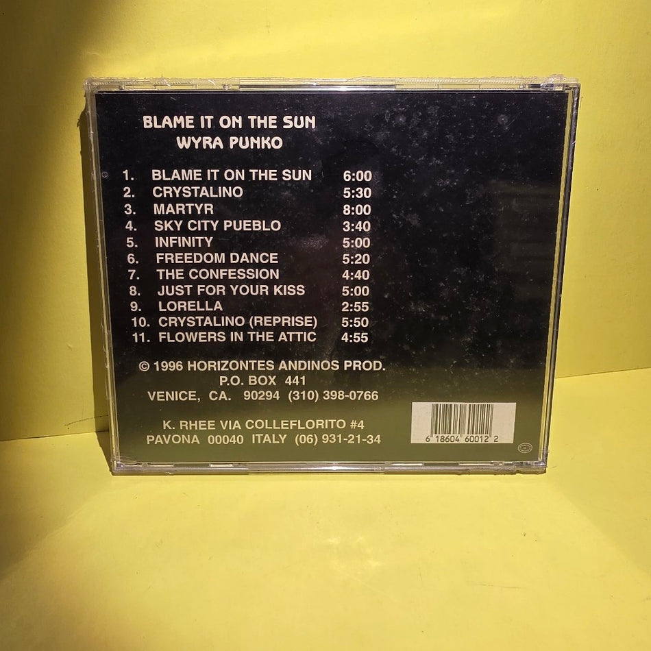Wyra Punko - Blame It On The Sun - 1996 - New - Sealed - CDs