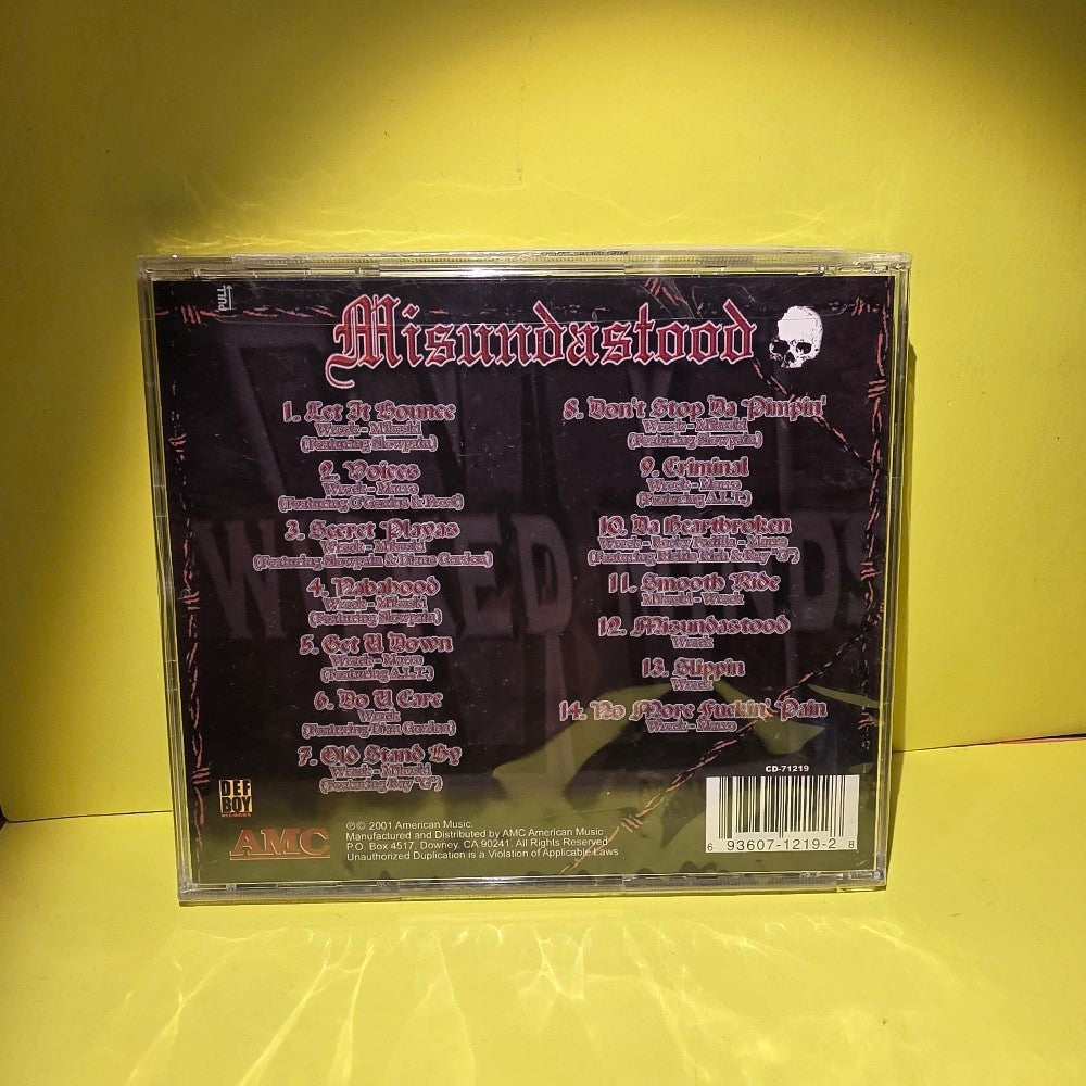 Wicked Minds  - Misundastood - 2001 - CD-71219 - New - Sealed - CDs