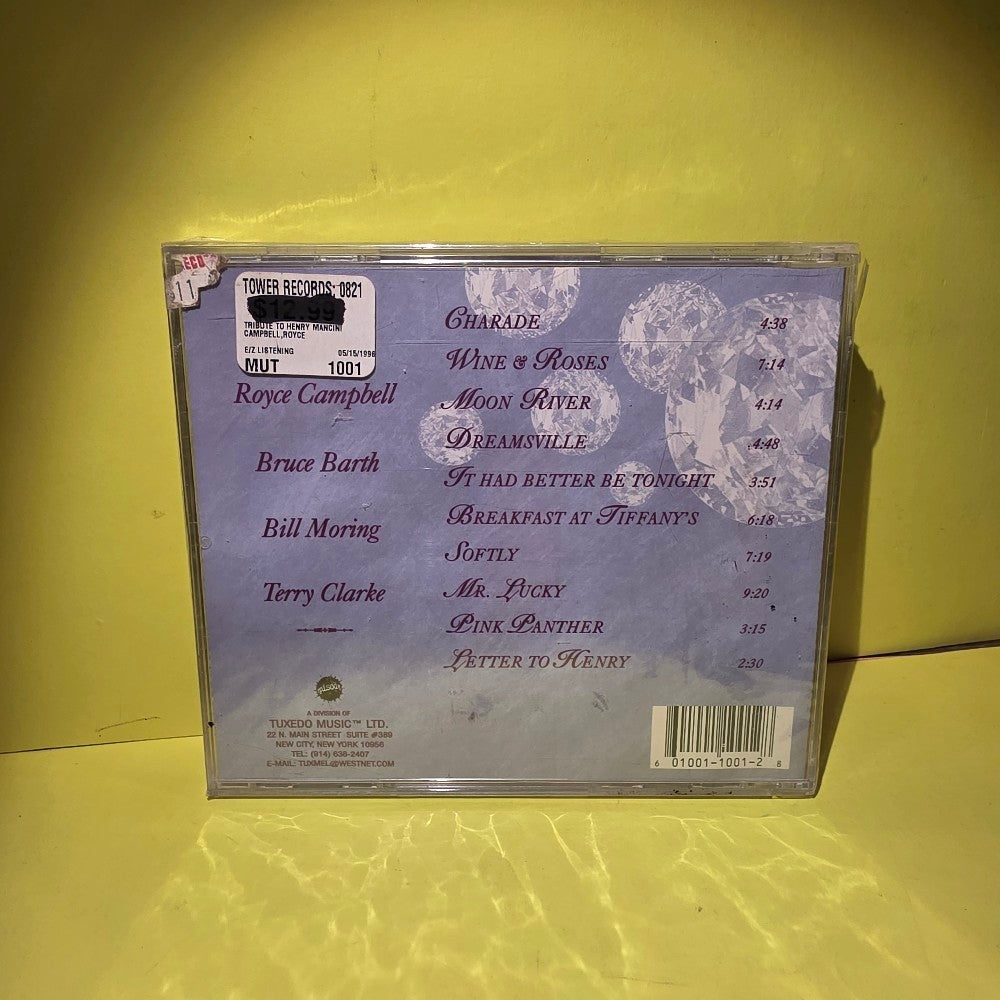 Royce Campbell - A Tribute To Henry Mancini - 1995 - 1001 - New - Sealed - CDs