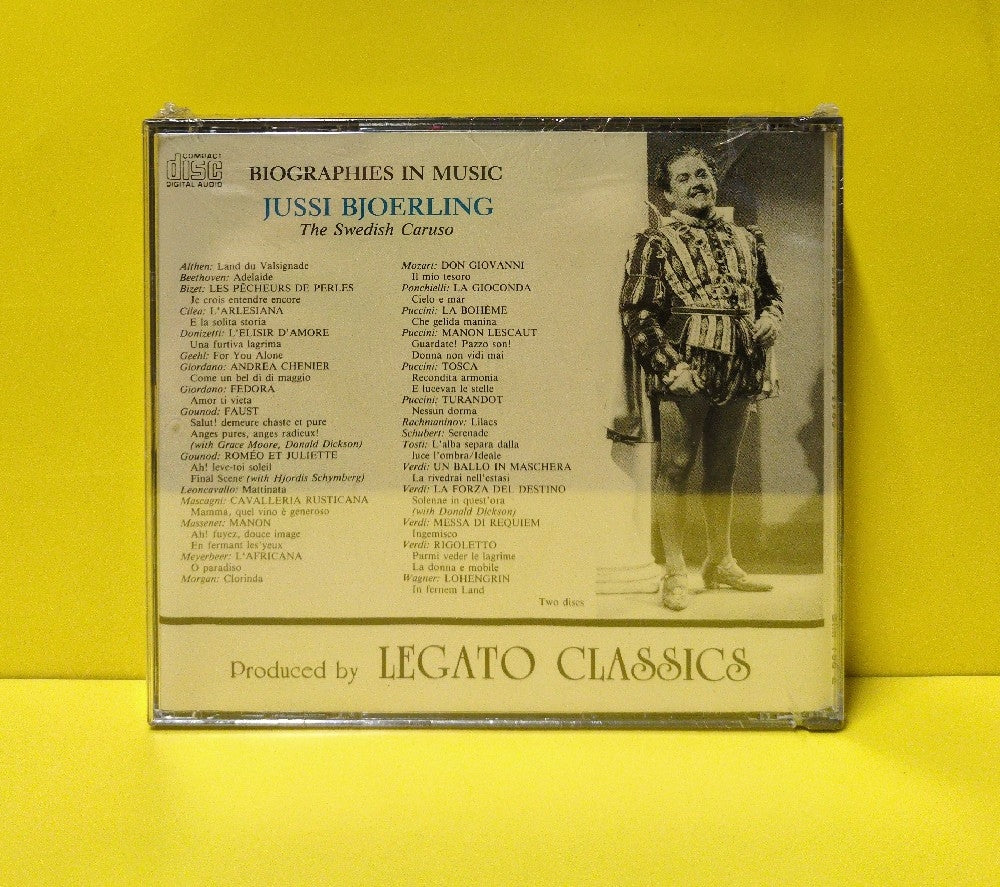 Jussi Bjoerling - The Swedish Caruso (Live Performances: 1937-1960) - 1990 - BIM-708-2 - New - Sealed - CDs - 2xCD - Mono