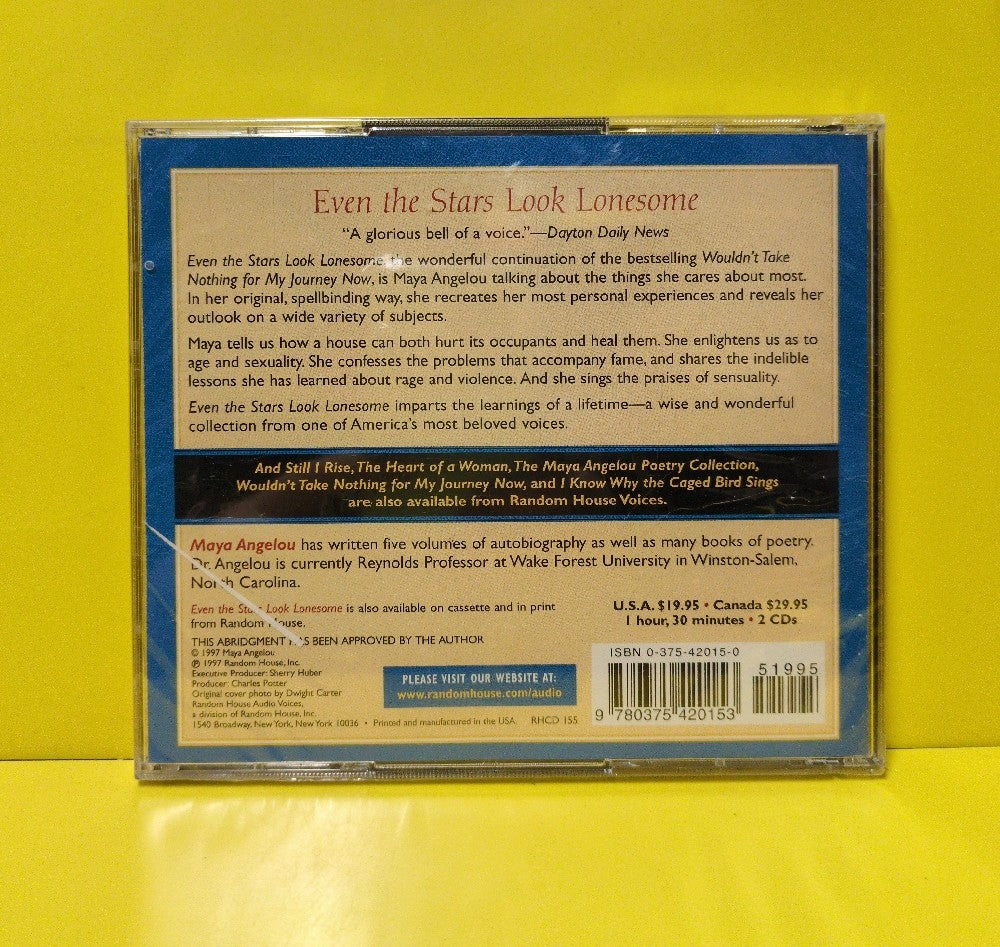 Maya Angelou - Even The Stars Look Lonesome  - 1997 - RHCD 155 - New - Sealed - CDs