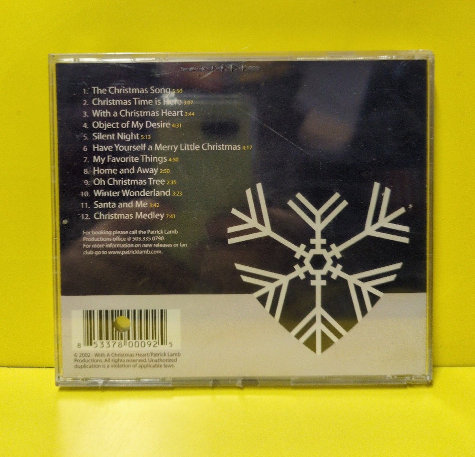 Patrick Lamb - With A Christmas Heart - 2002 - PLP-853378000920 - New - Sealed - CDs