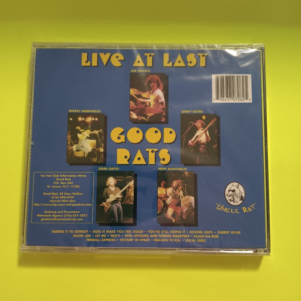 Good Rats - Live At Last - 1996 - GRLL0002 - New - Sealed - CDs